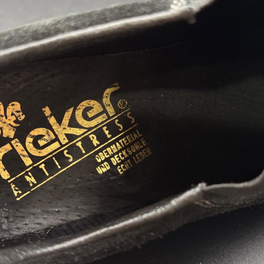 Rieker Womens Black SlipOn Shoes Antistress EU 40  US 9 Antistress Leather Clogs - Picture 10 of 15